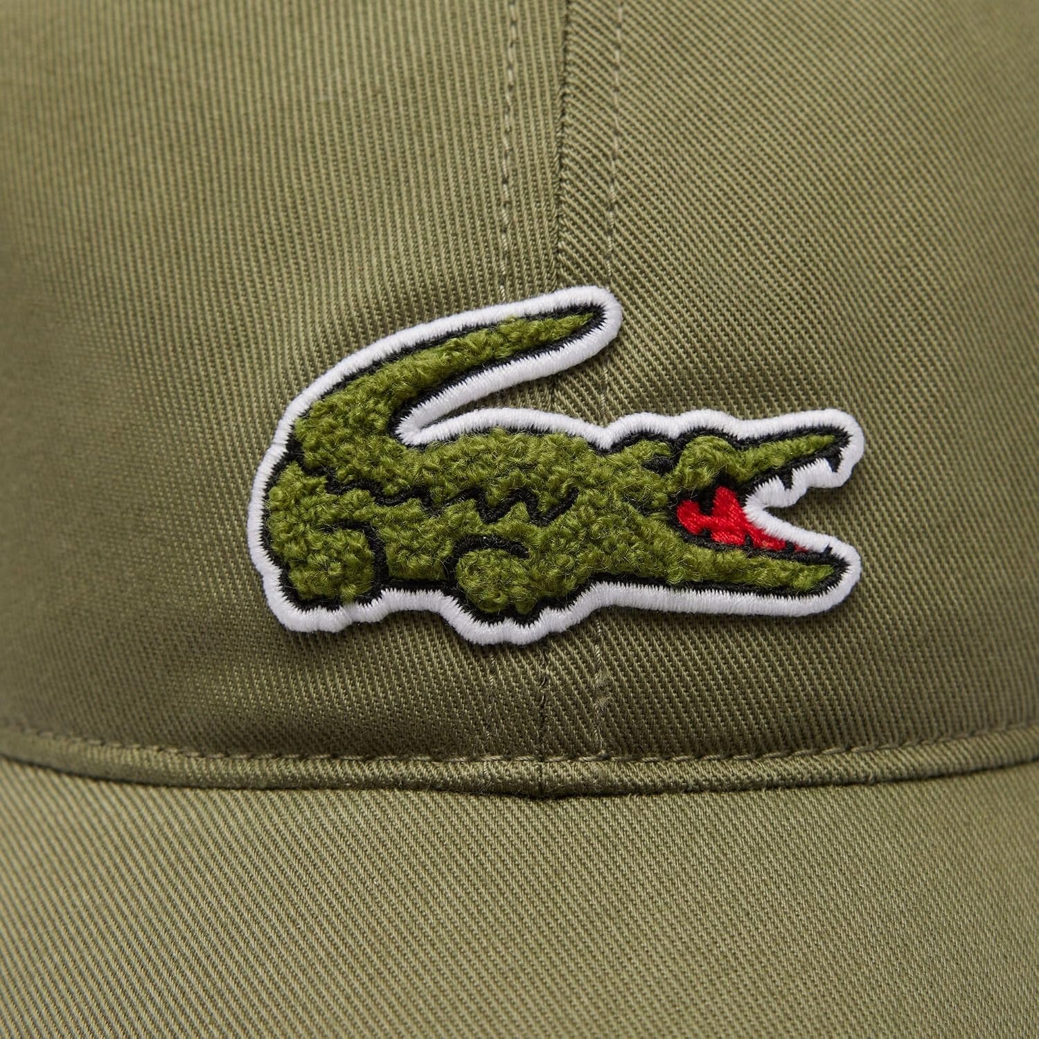 image:imageLacoste UnisexAdult Crocodile Badge Twill CapKhaki