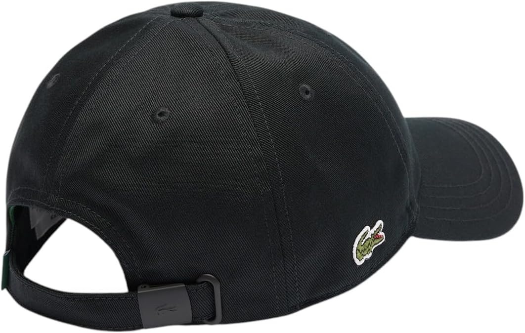 image:imageLacoste UnisexAdult Organic Side Logo Cotton Twill CapBlack