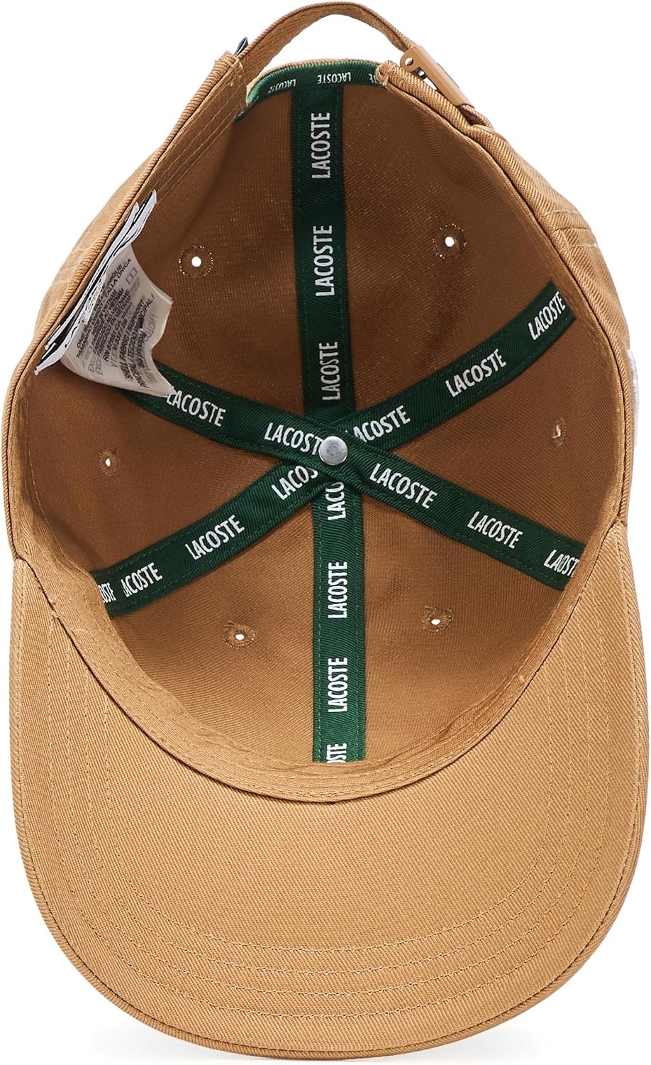image:imageLacoste UnisexAdult Organic Side Logo Cotton Twill CapDate Brown