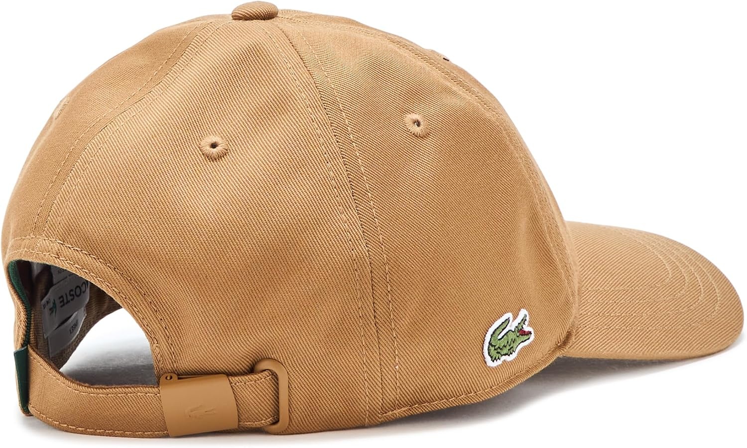 image:imageLacoste UnisexAdult Organic Side Logo Cotton Twill CapDate Brown