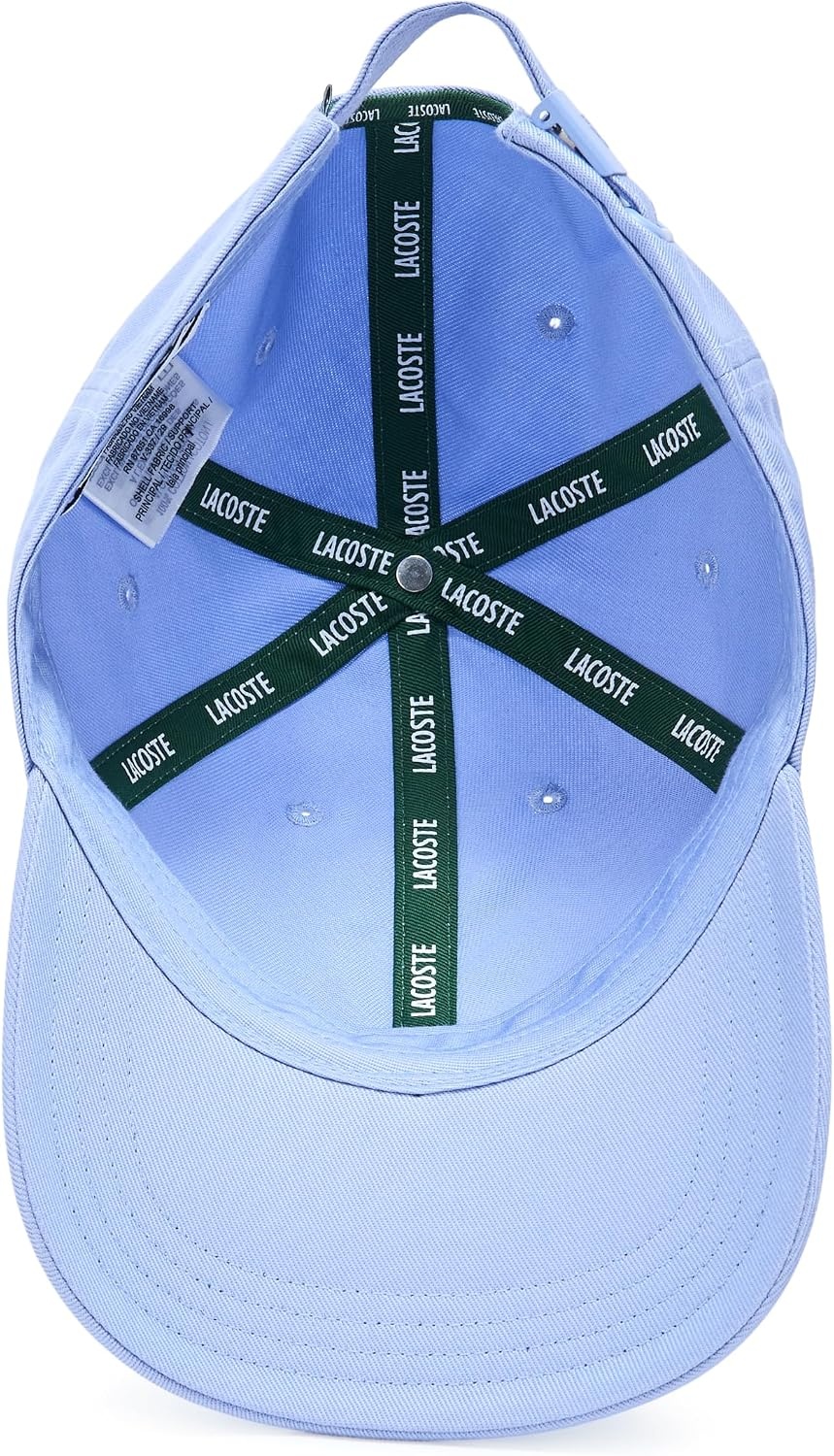 image:imageLacoste UnisexAdult Organic Side Logo Cotton Twill CapDelphinium