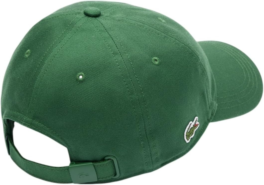 image:imageLacoste UnisexAdult Organic Side Logo Cotton Twill CapGreen