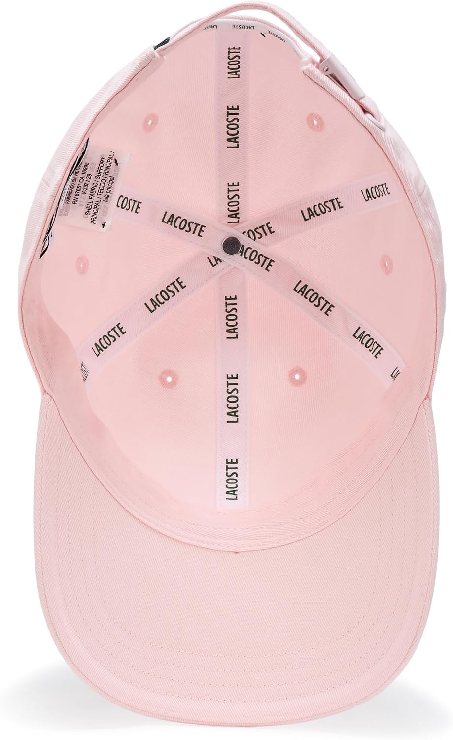 image:imageLacoste UnisexAdult Organic Side Logo Cotton Twill CapLight Pink