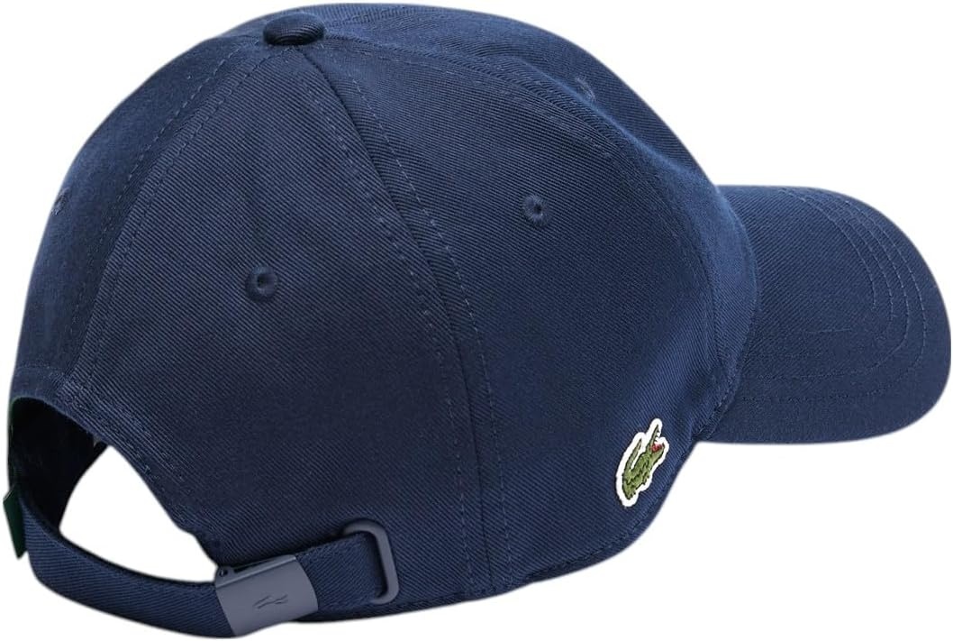 image:imageLacoste UnisexAdult Organic Side Logo Cotton Twill CapNavy Blue