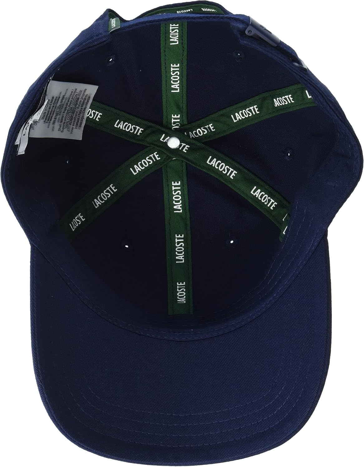 image:imageLacoste UnisexAdult Organic Side Logo Cotton Twill CapNavy Blue