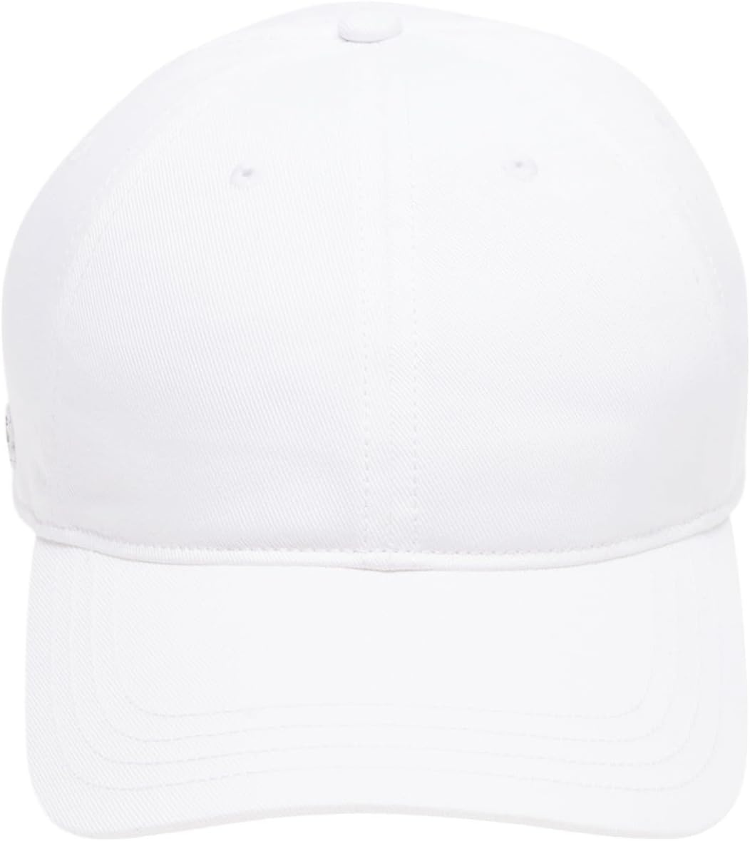 image:imageLacoste UnisexAdult Organic Side Logo Cotton Twill CapWhite