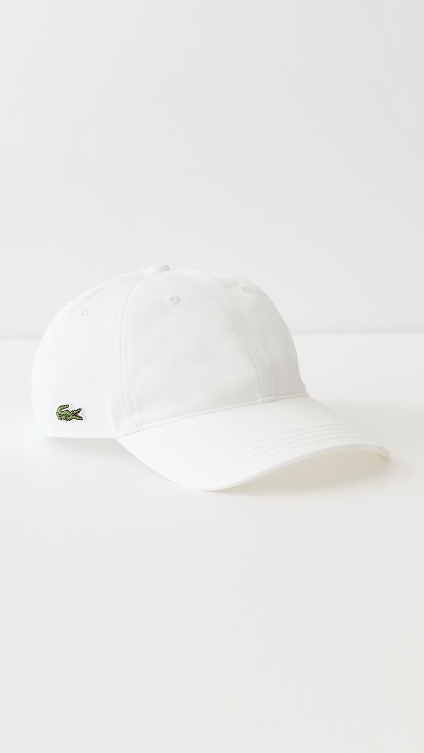 image:imageLacoste UnisexAdult Organic Side Logo Cotton Twill CapWhite