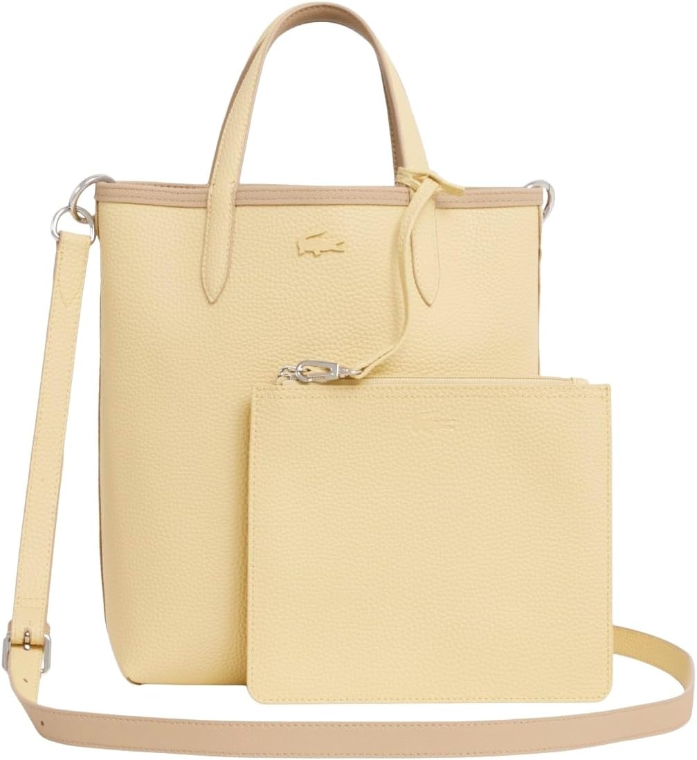 image:imageLacoste Womens Anna Vertical Reversible Tote Viennois Soja One Size