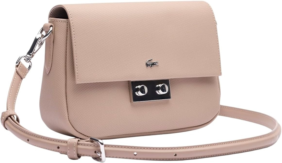 image:imageLacoste Womens Daily City Flap Close Crossbody BagTaupe