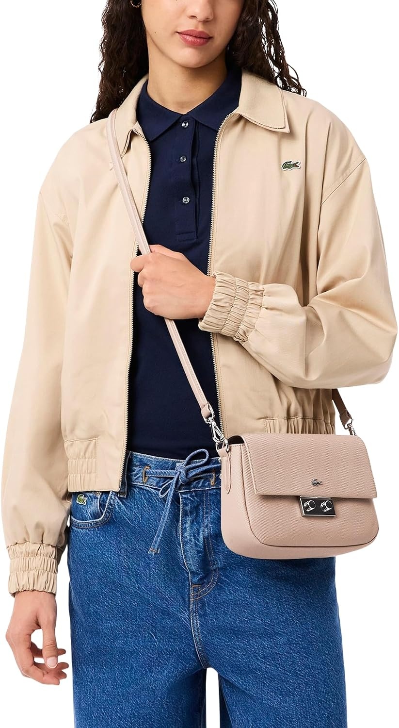 image:imageLacoste Womens Daily City Flap Close Crossbody BagTaupe