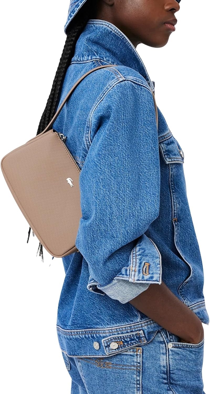 image:imageLacoste Womens Daily City Shoulder Bag Taupe One Size