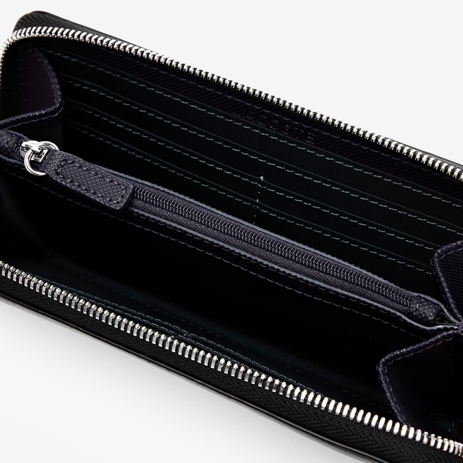 image:imageLacoste Womens Neo Heritage Large Zip WalletDark SapphireBlack