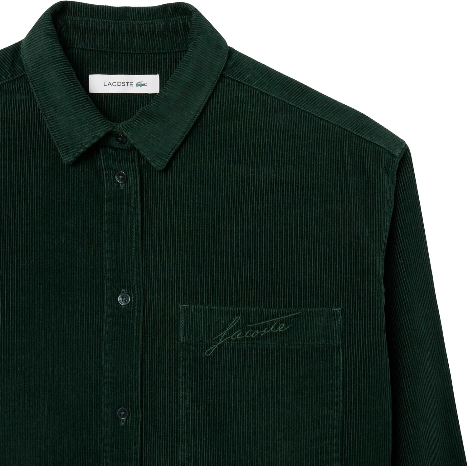 image:imageLacoste Womens Oversize Velour Woven ShirtSinople