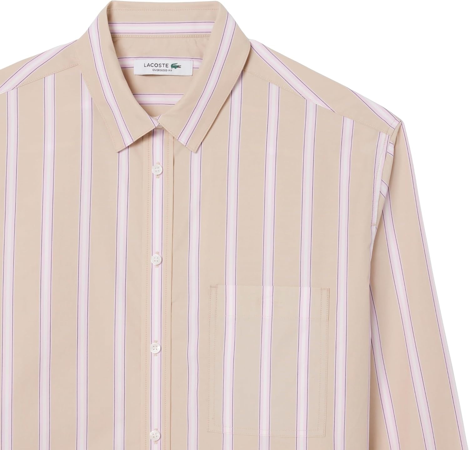 image:imageLacoste Womens Oversized Cotton Poplin ShirtLionneAlbiziaFlourNavy