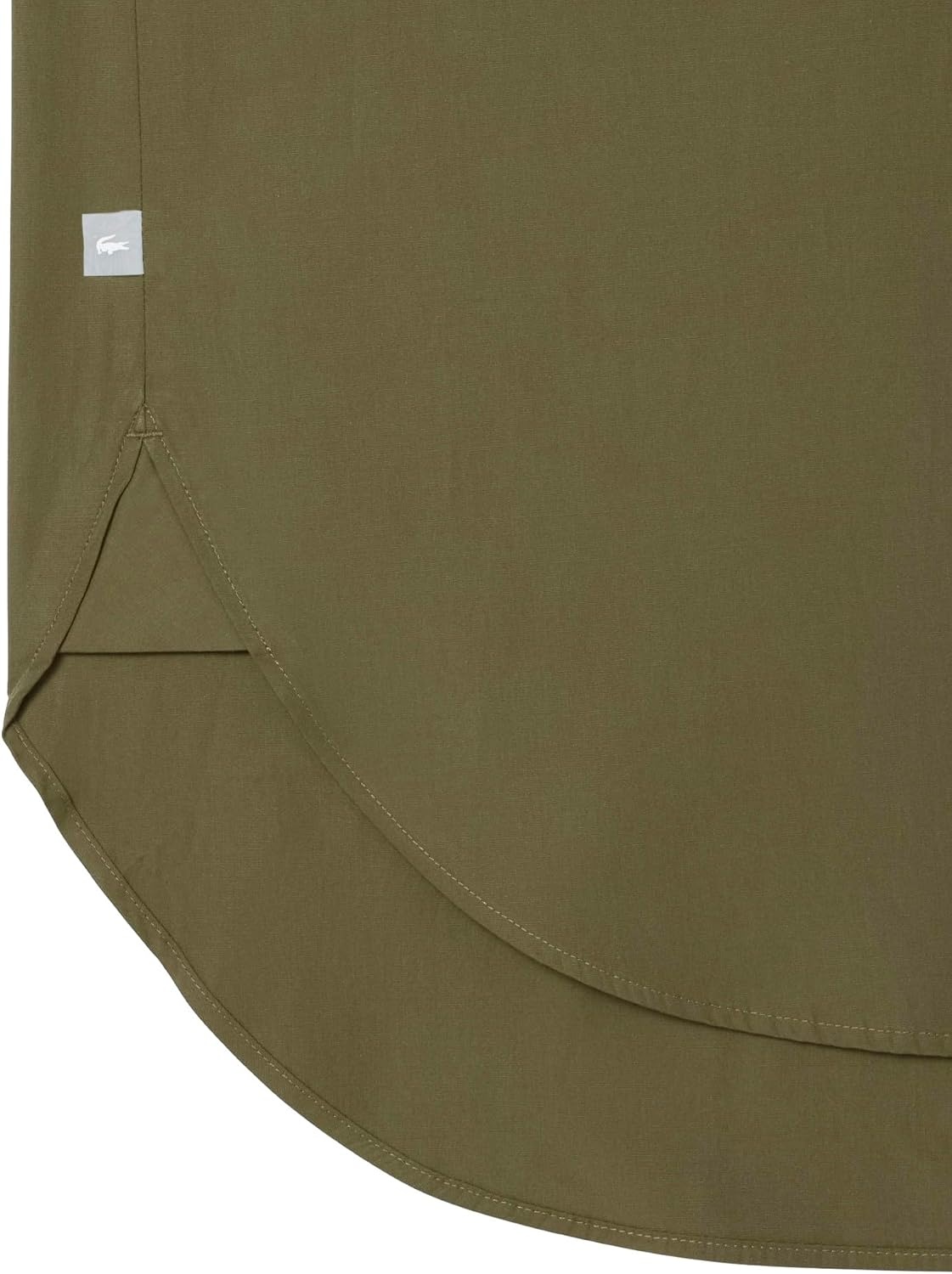 image:imageLacoste Womens Oversized Cotton Poplin ShirtOlive