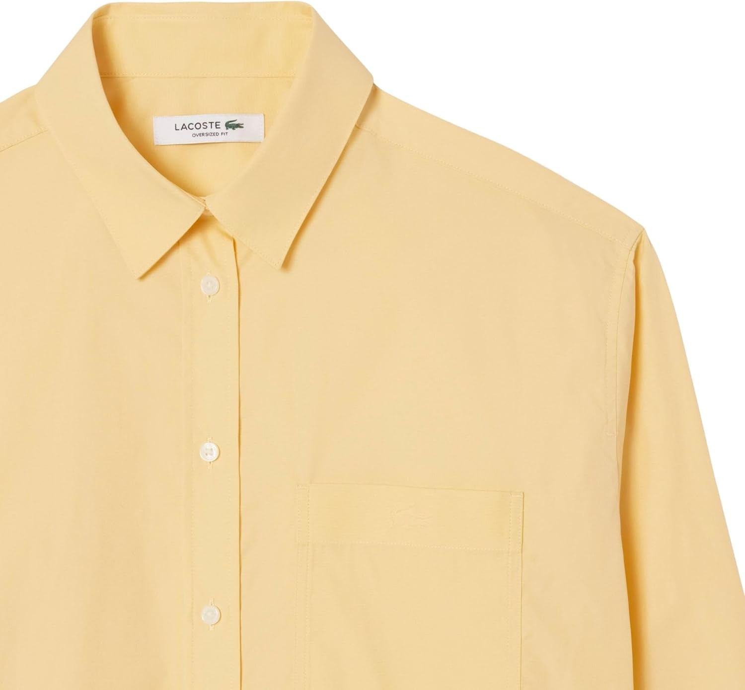 image:imageLacoste Womens Oversized Cotton Poplin ShirtSeasame