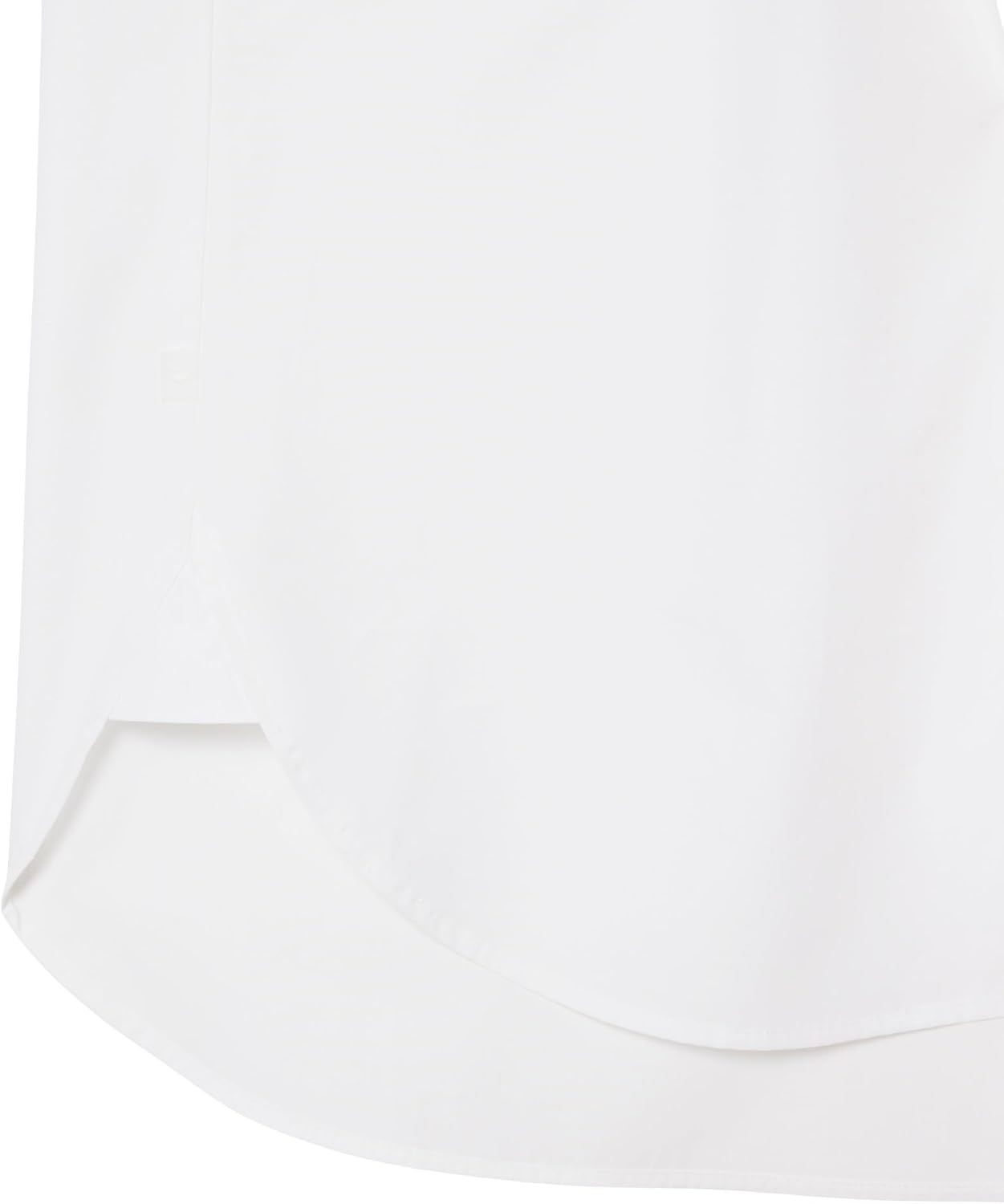 image:imageLacoste Womens Oversized Cotton Poplin ShirtWhite