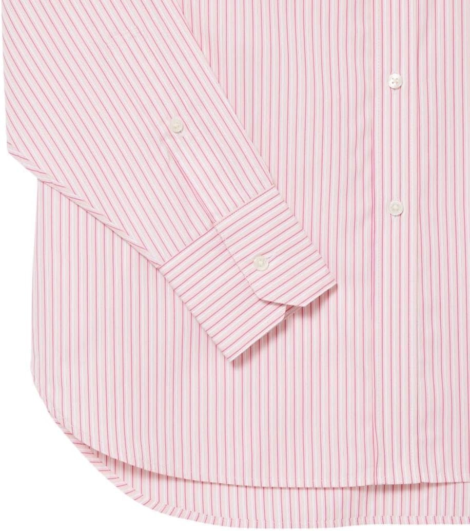 image:imageLacoste Womens Oversized Popeline Long Sleeve ShirtPinkBlushWhite