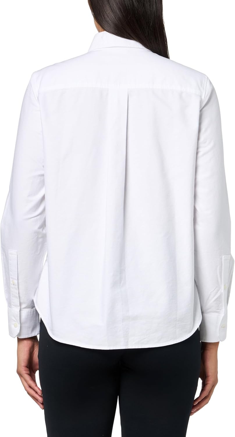 image:imageLacoste Womens Regular Fit Cotton Oxford ShirtWhite