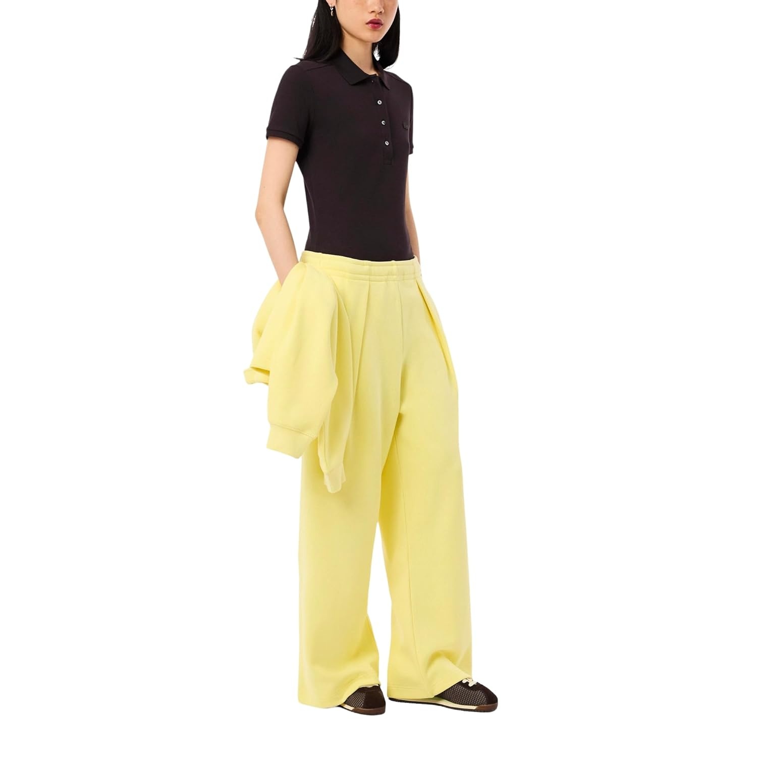 image:imageLacoste Womens Short Sleeve Slim Fit Stretch Pique Polo ShirtBuffalo