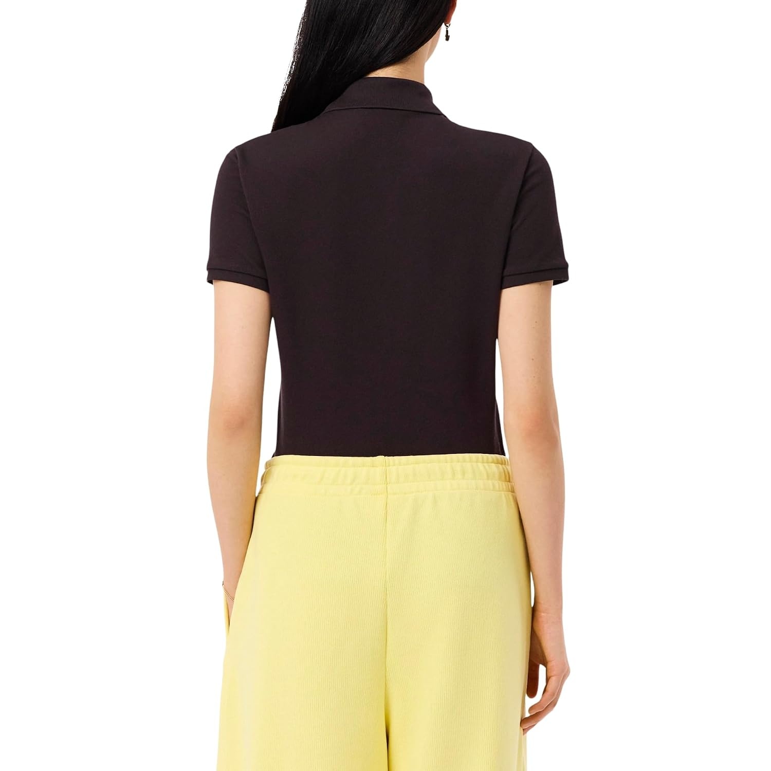 image:imageLacoste Womens Short Sleeve Slim Fit Stretch Pique Polo ShirtBuffalo