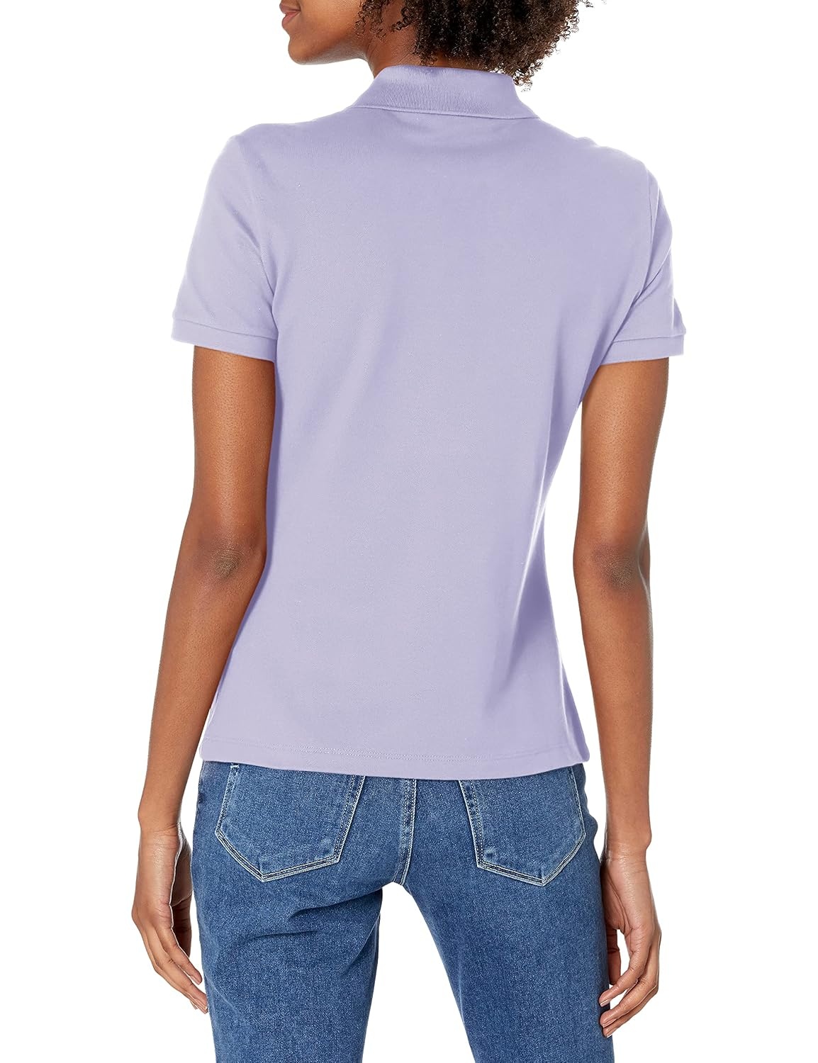 image:imageLacoste Womens Short Sleeve Slim Fit Stretch Pique Polo ShirtCynara Purple