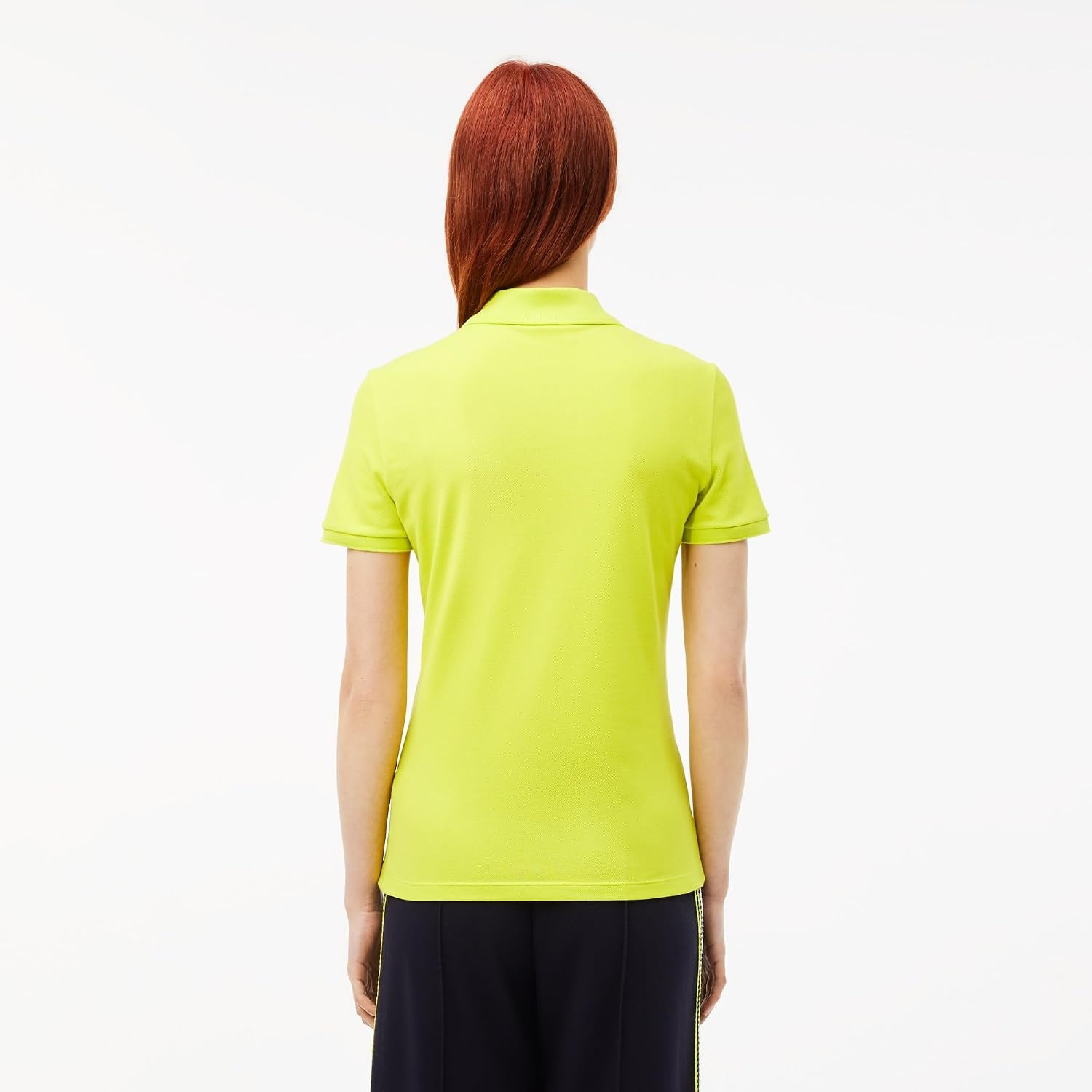 image:imageLacoste Womens Short Sleeve Slim Fit Stretch Pique Polo ShirtFirefly