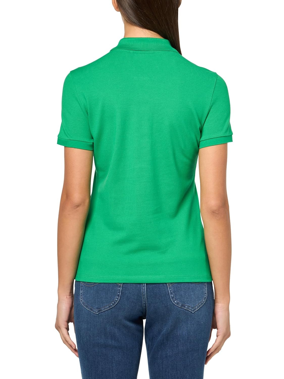 image:imageLacoste Womens Short Sleeve Slim Fit Stretch Pique Polo ShirtGreen