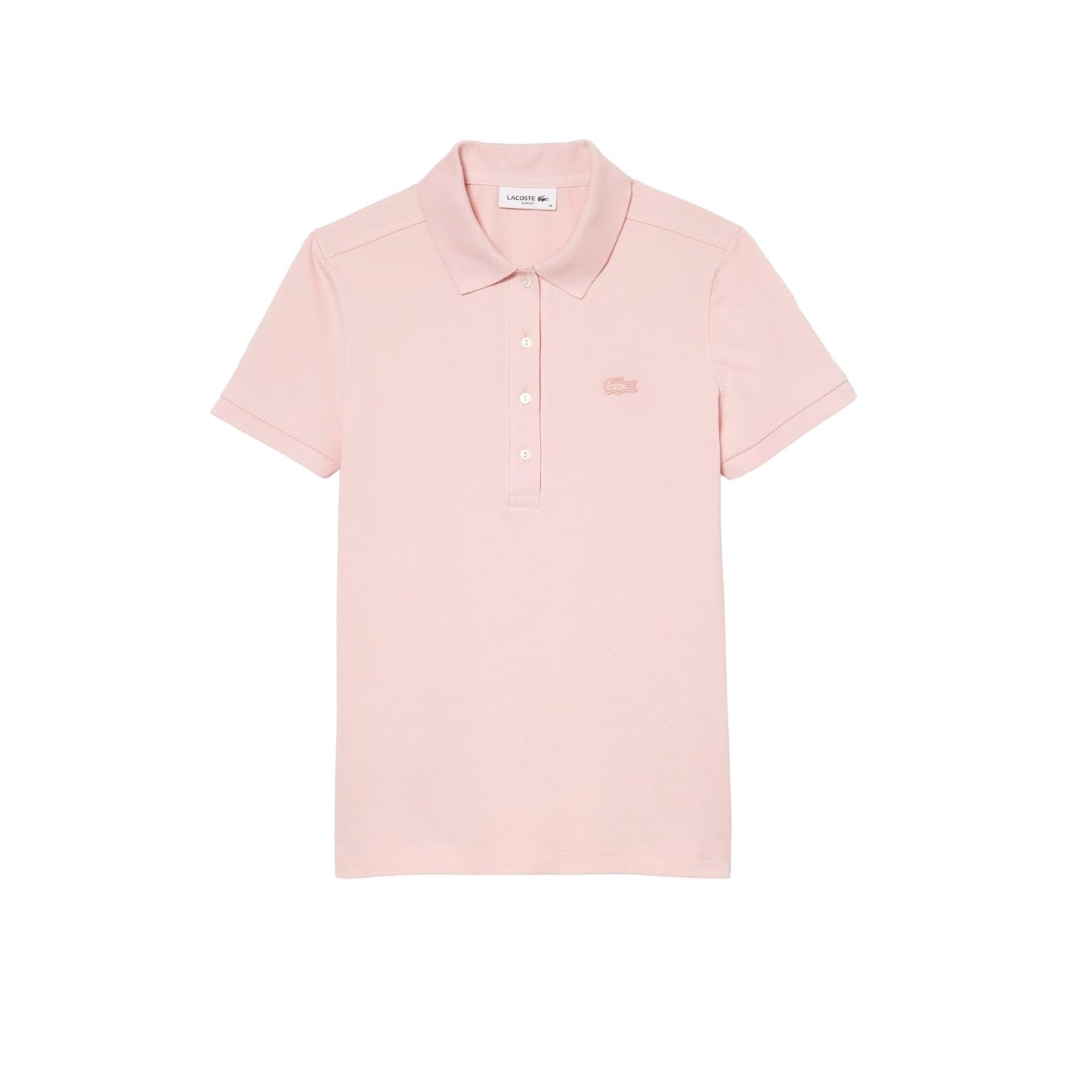 image:imageLacoste Womens Short Sleeve Slim Fit Stretch Pique Polo ShirtNidus