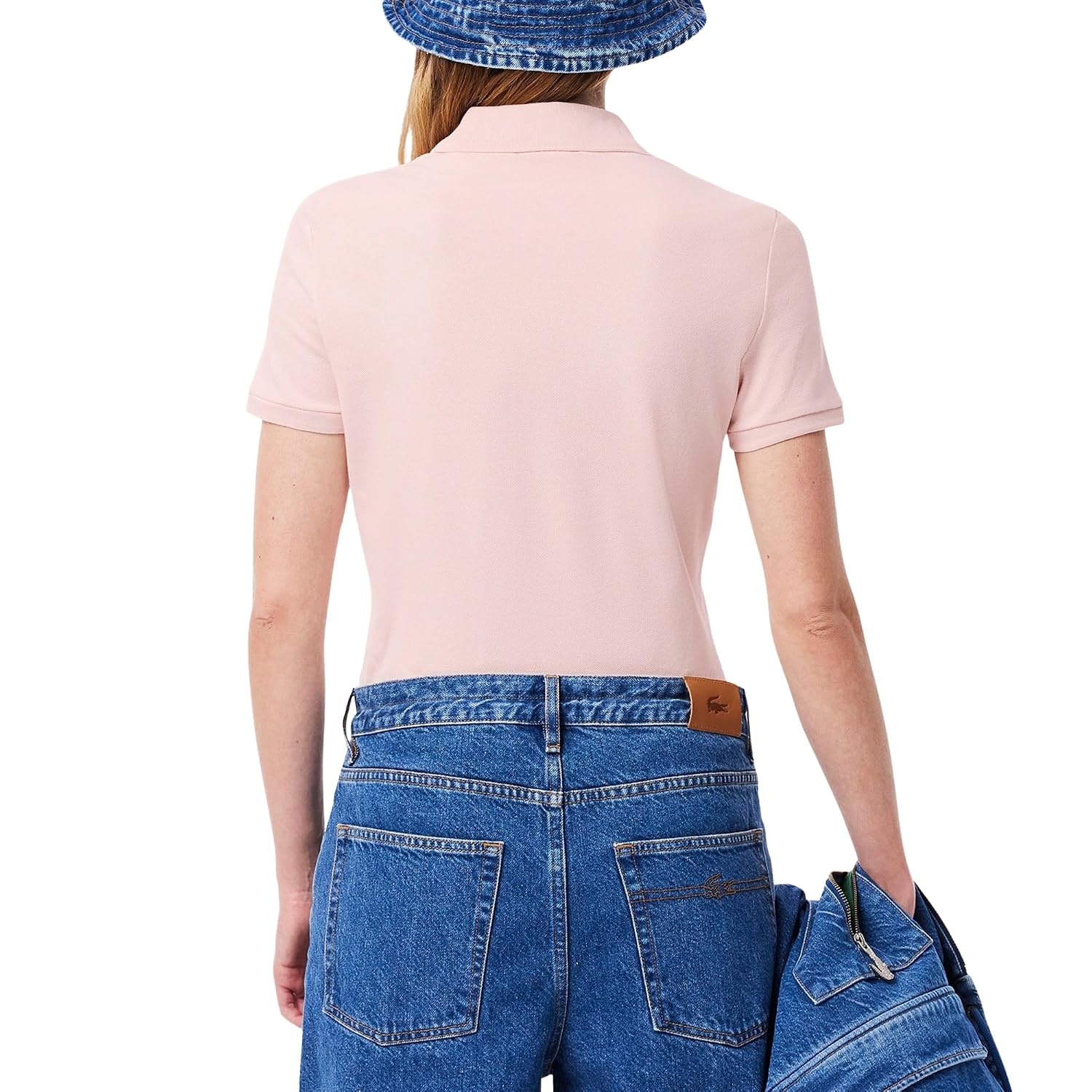 image:imageLacoste Womens Short Sleeve Slim Fit Stretch Pique Polo ShirtNidus