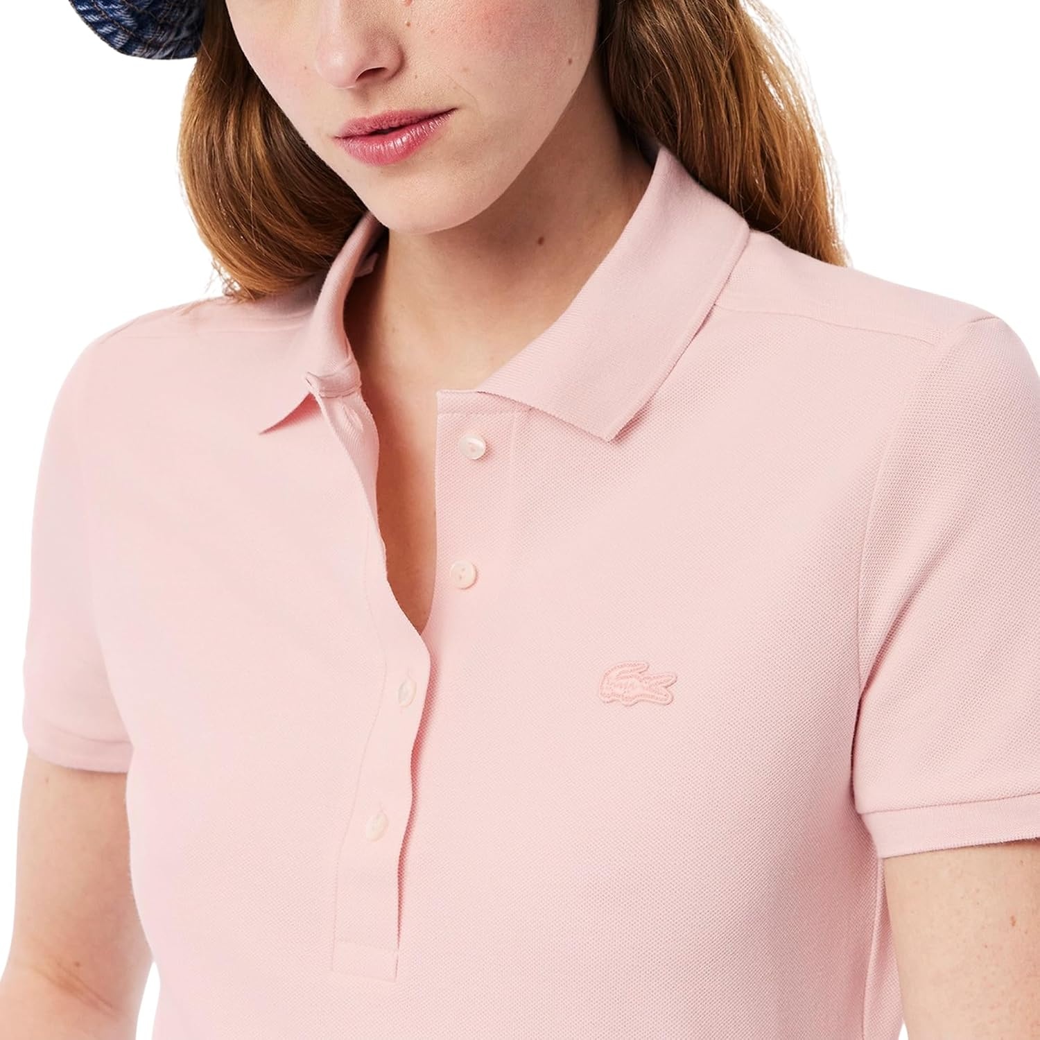 image:imageLacoste Womens Short Sleeve Slim Fit Stretch Pique Polo ShirtNidus