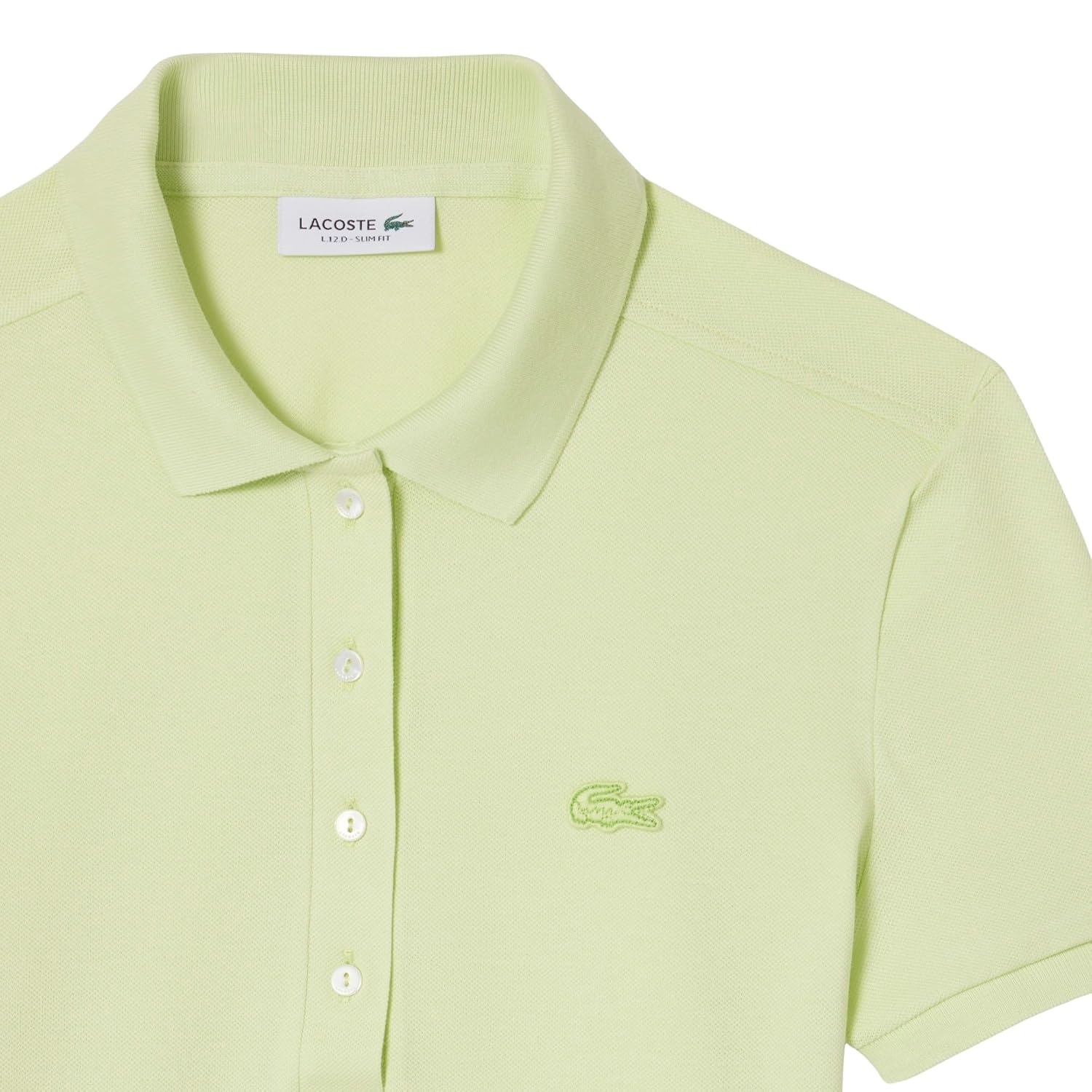 image:imageLacoste Womens Short Sleeve Slim Fit Stretch Pique Polo ShirtSencha