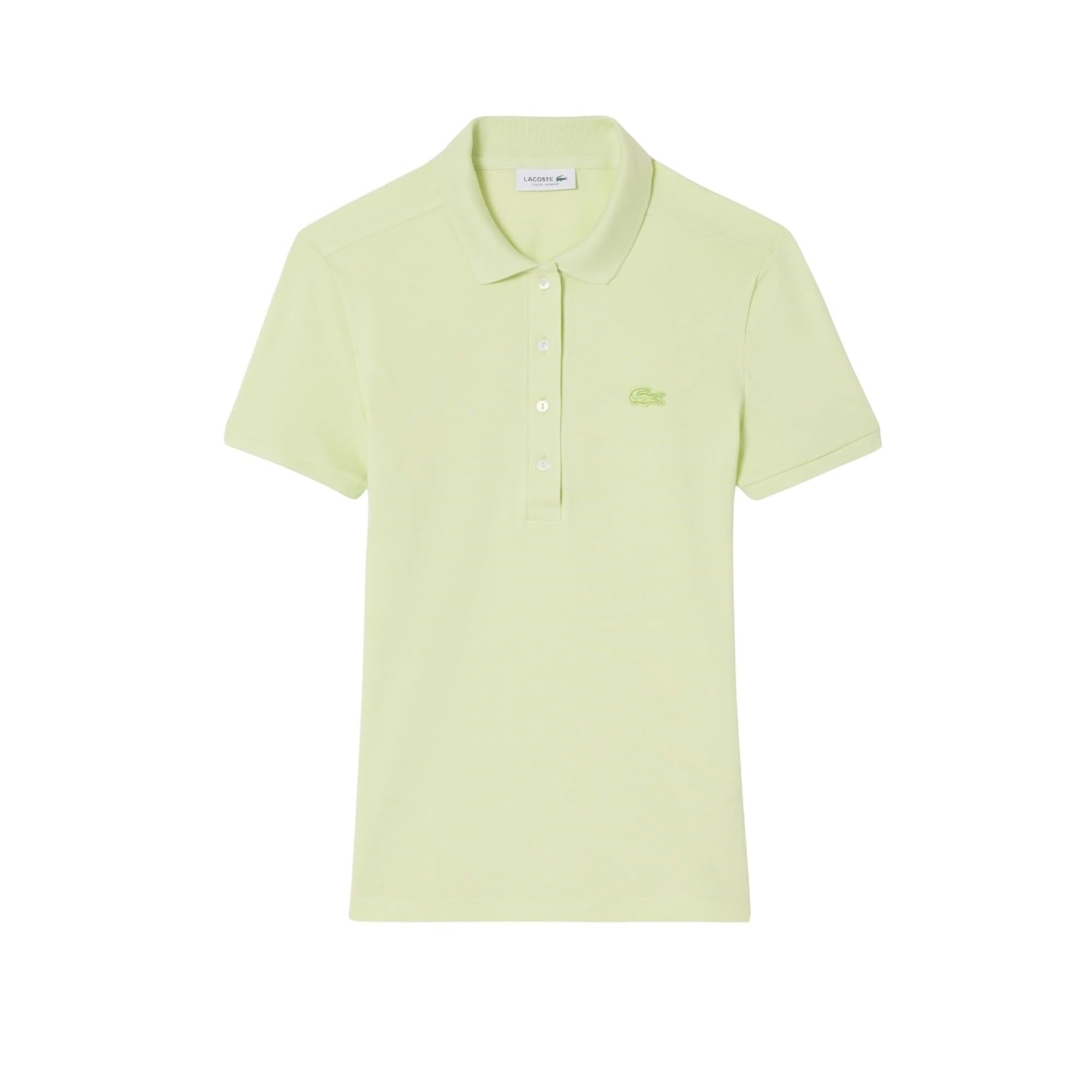 image:imageLacoste Womens Short Sleeve Slim Fit Stretch Pique Polo ShirtSencha