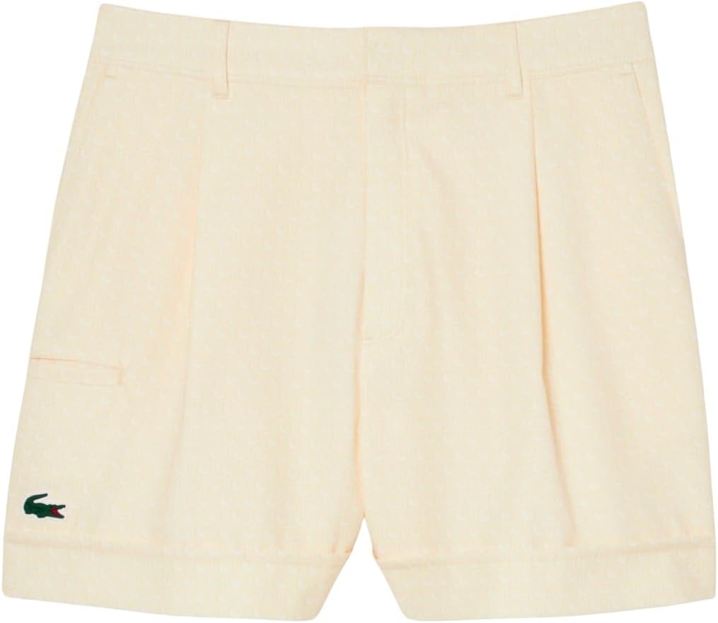 image:imageLacoste Womens Ultra Dry Golf Stretch Bermuda ShortsPowderWhite