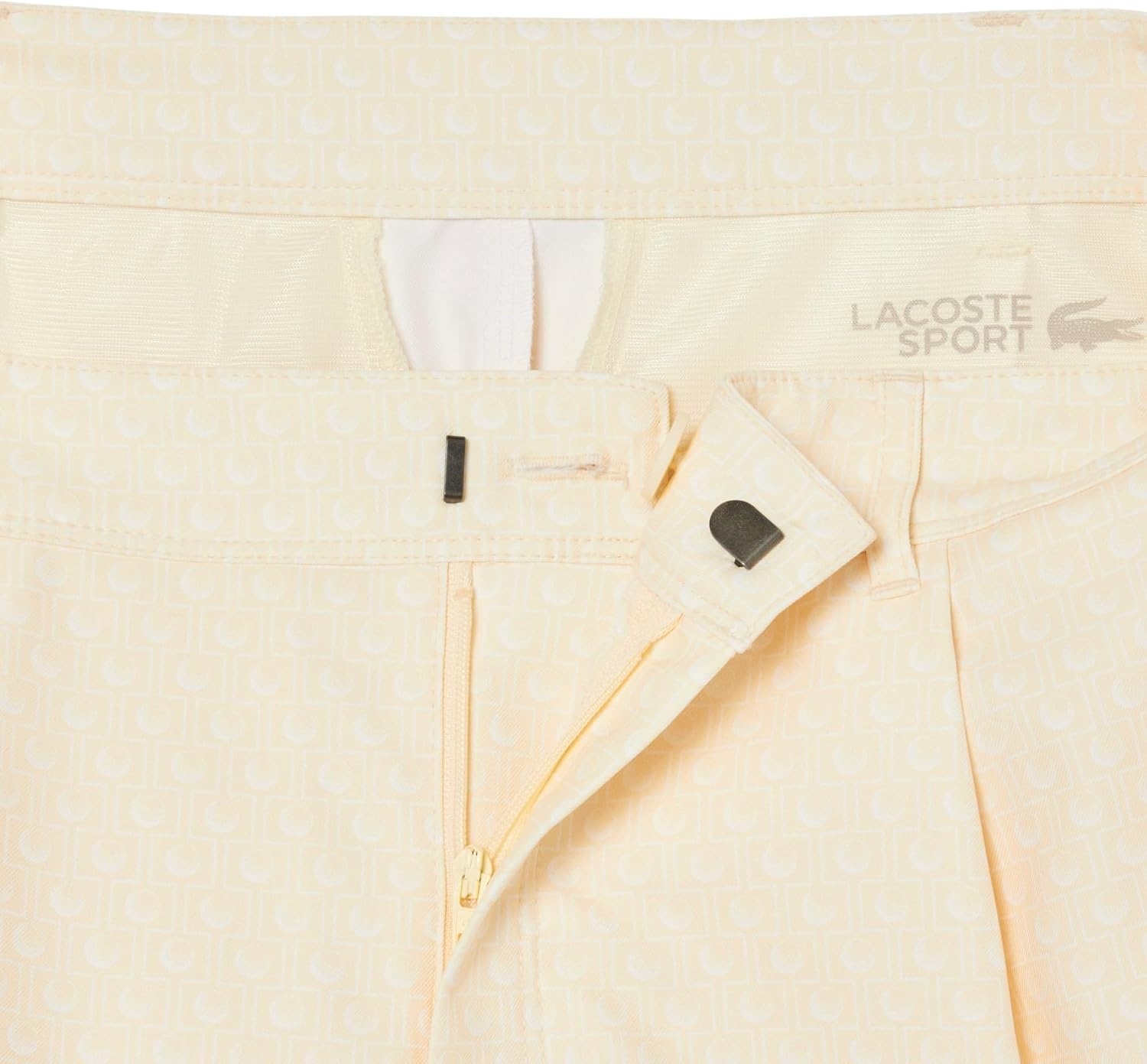 image:imageLacoste Womens Ultra Dry Golf Stretch Bermuda ShortsPowderWhite
