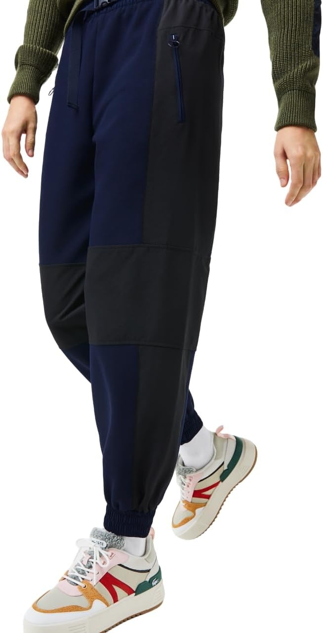 image:imageLacoste Womens Womens Badge ColourBlock TrackpantsNavy BlueBlackBlackBla