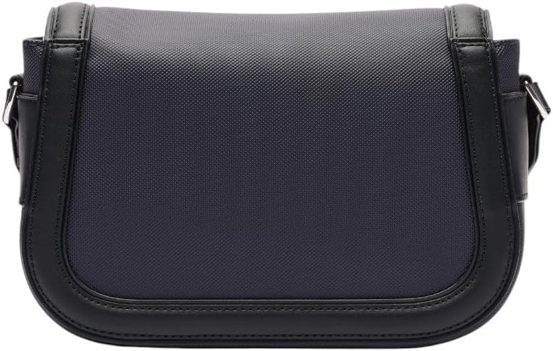 image:imageLacoste womens Flap Crossover Crossbody BagDark SapphiresBlack