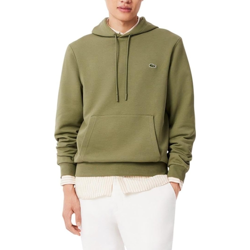 image:imageLacoste Cotton Fleece HoodieKhaki