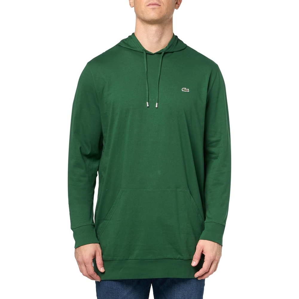 image:imageLacoste Mens Big amp Tall Kangaroo Pocket Cotton SweatshirtGreen