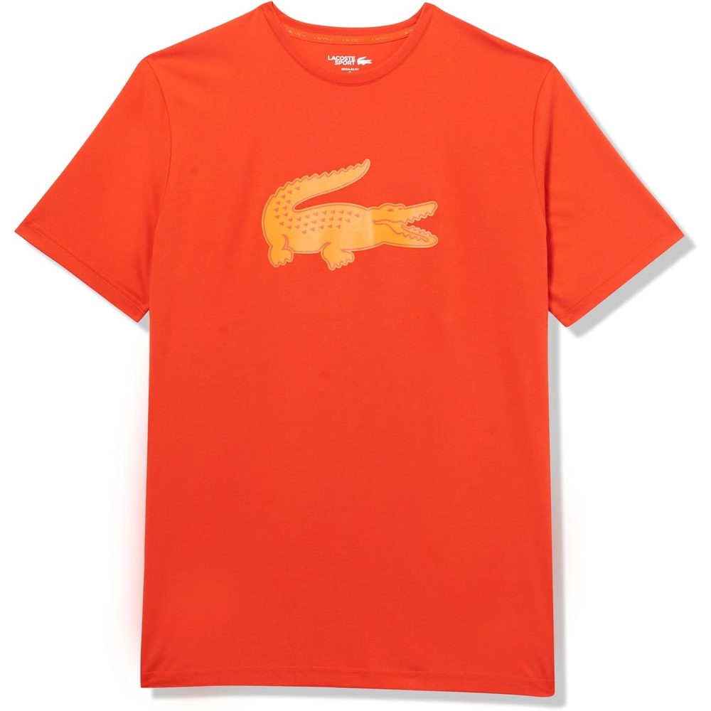 image:imageLacoste Mens Big amp Tall Print Cotton TShirtCorridaFlashy Orange