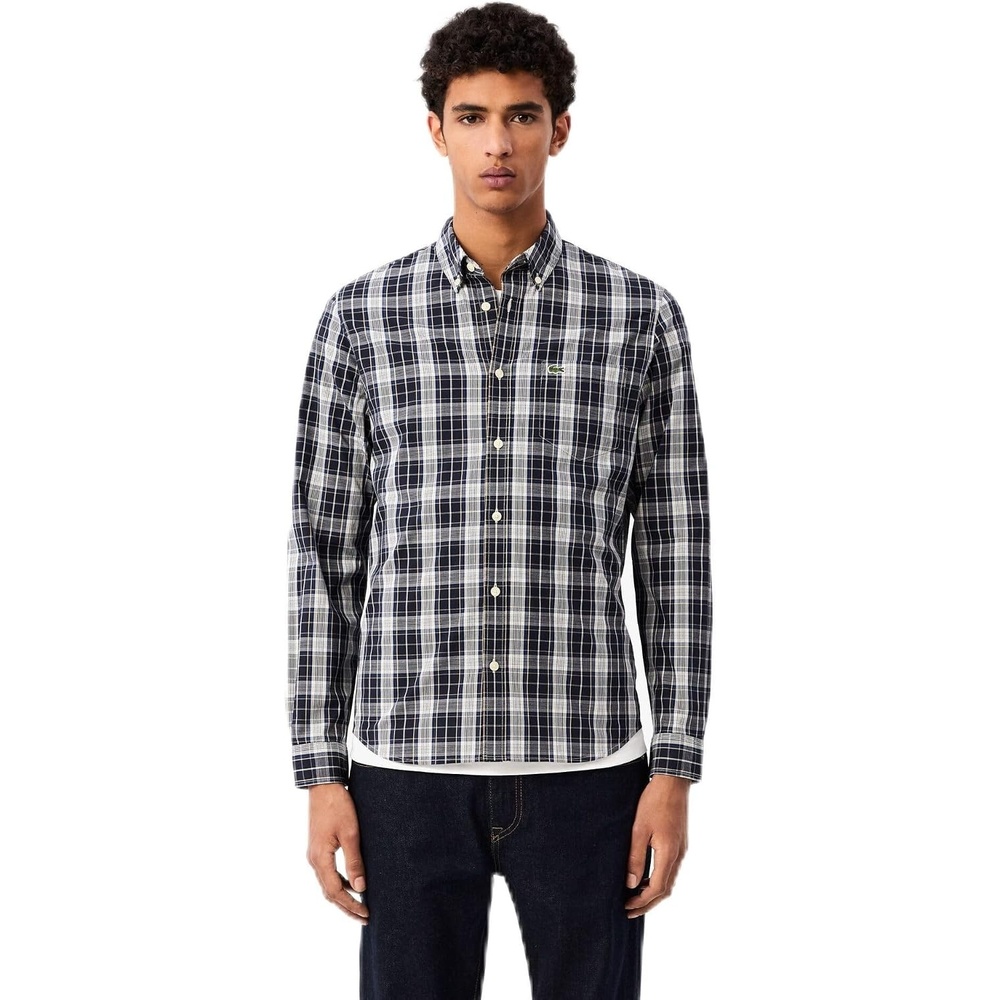 image:imageLacoste Mens Check Print Stretch ShirtAbysmHammam