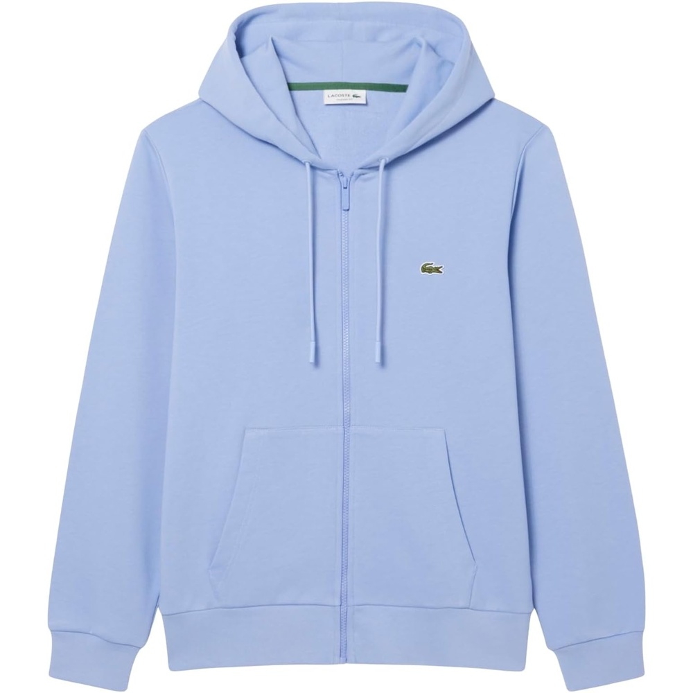 image:imageLacoste Mens Classic Fit Zipped Fleece SweatshirtDelphinium