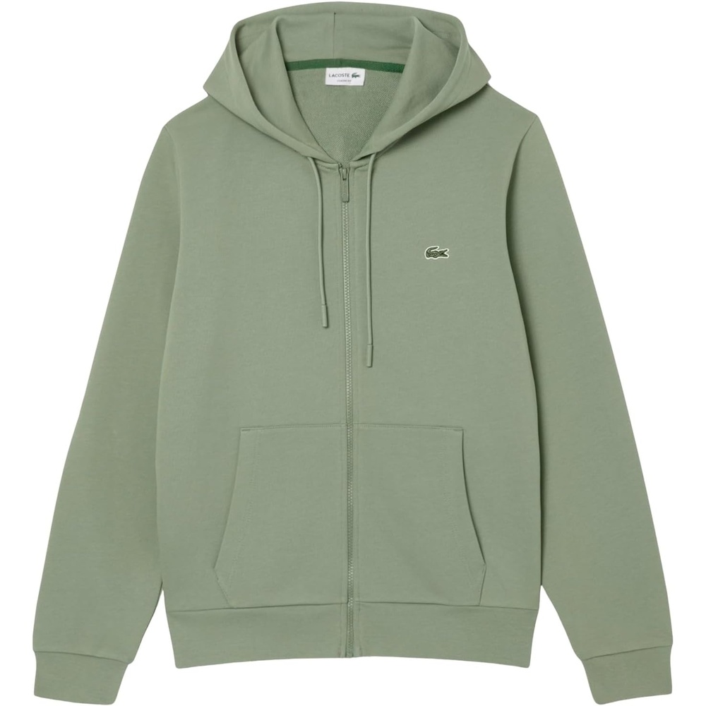 image:imageLacoste Mens Classic Fit Zipped Fleece SweatshirtThyme