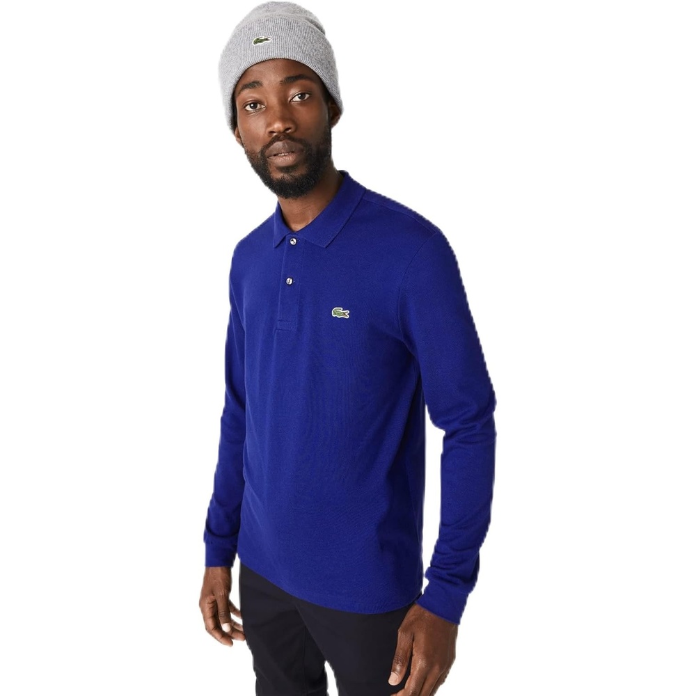 image:imageLacoste Mens Classic Long Sleeve Pique Polo ShirtCosmic