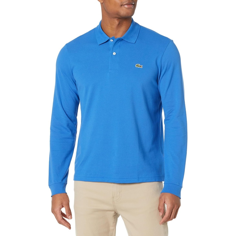 image:imageLacoste Mens Classic Long Sleeve Pique Polo ShirtHilo