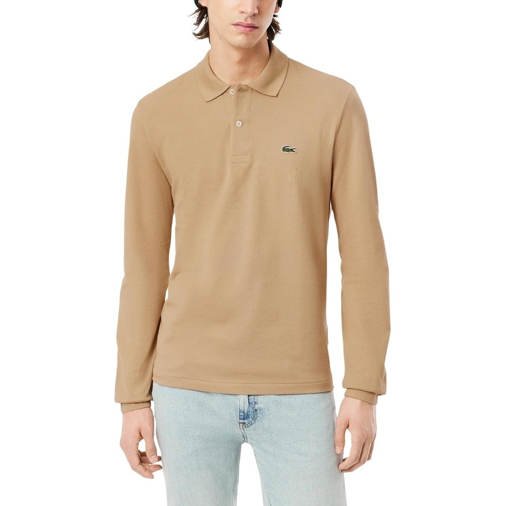 image:imageLacoste Mens Classic Long Sleeve Pique Polo ShirtViennese