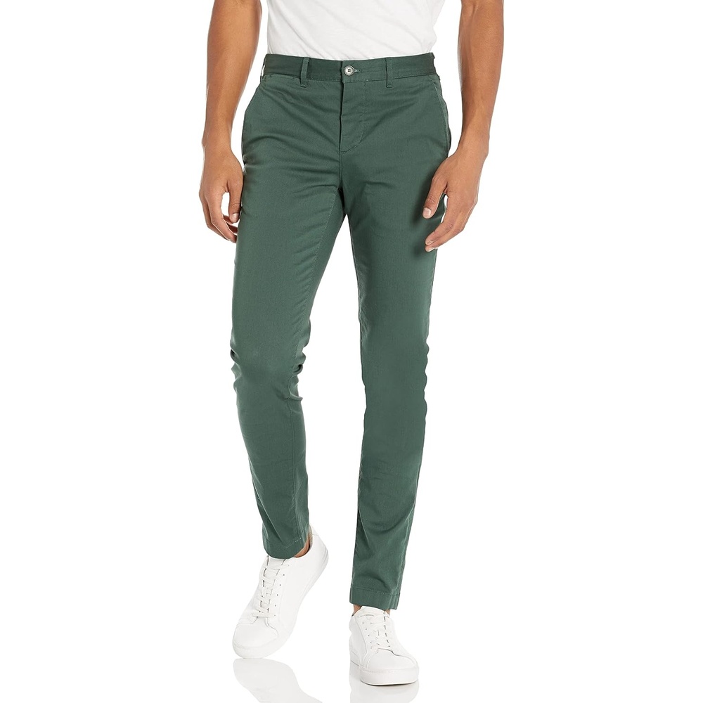 image:imageLacoste Mens Core Collection Slim Fit Chino PantGarden Green