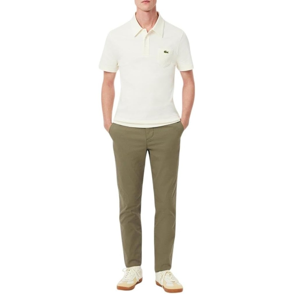 image:imageLacoste Mens Core Collection Slim Fit Stretch Cotton Chino PantKhaki