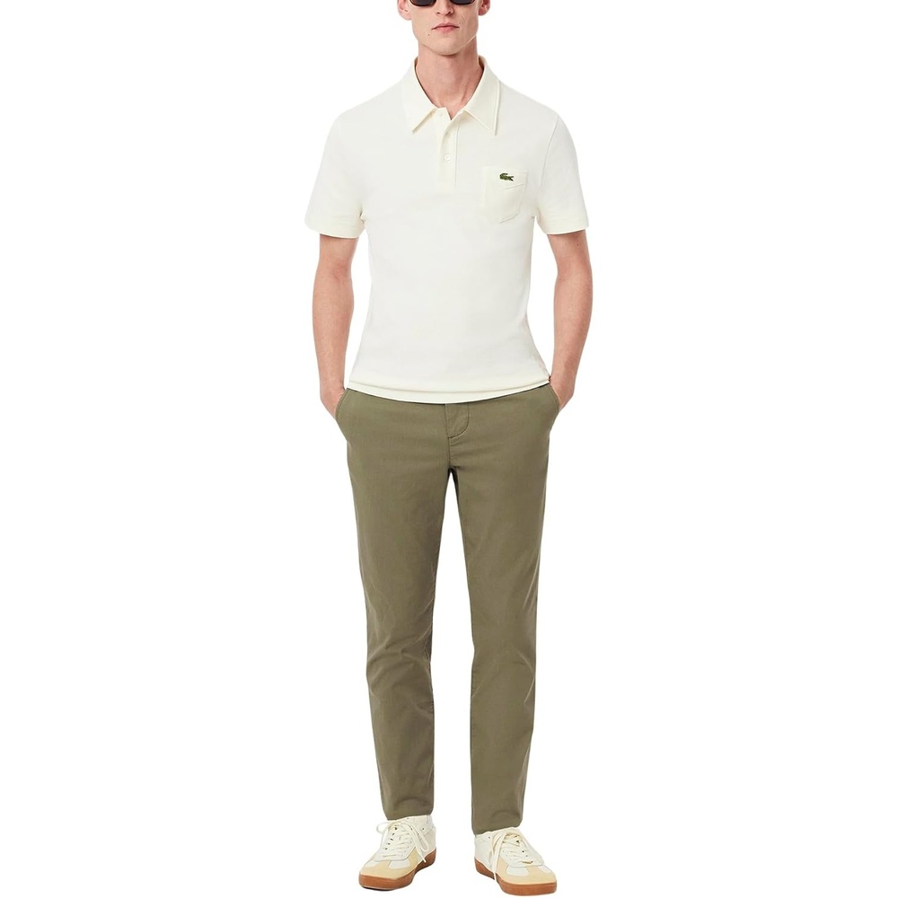 image:imageLacoste Mens Core Collection Slim Fit Stretch Cotton Chino PantNew Khaki