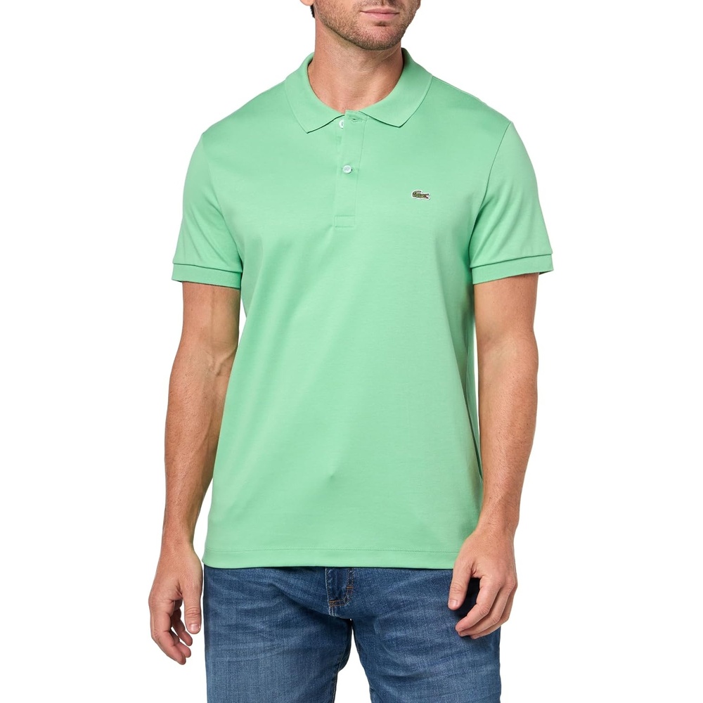 image:imageLacoste Mens Core Short Sleeve Regular Fit Green Croc PoloLiamone